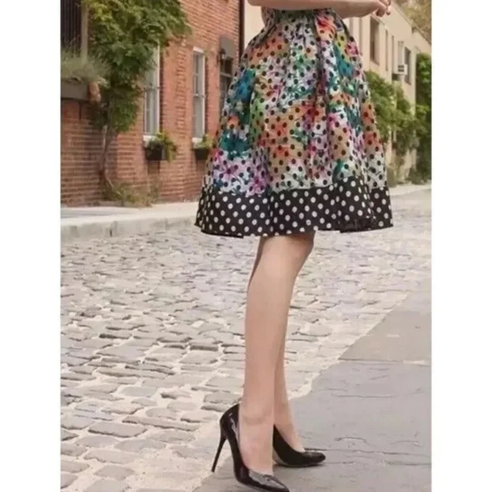 NEW ✨Anthropologie COREY LYNN CALTER Floral Polka Dot Strapless Dress 4 PROM - Picture 3 of 10